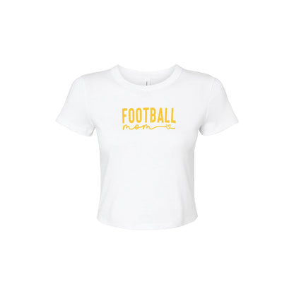 Football Mom - Womens Micro Rib Baby T-Shirt