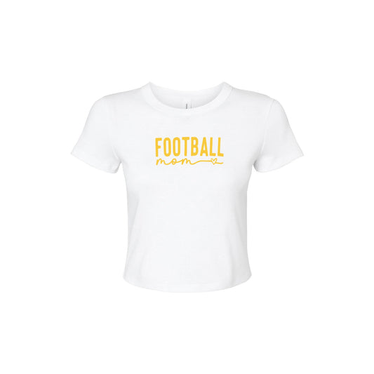Football Mom - Womens Micro Rib Baby T-Shirt