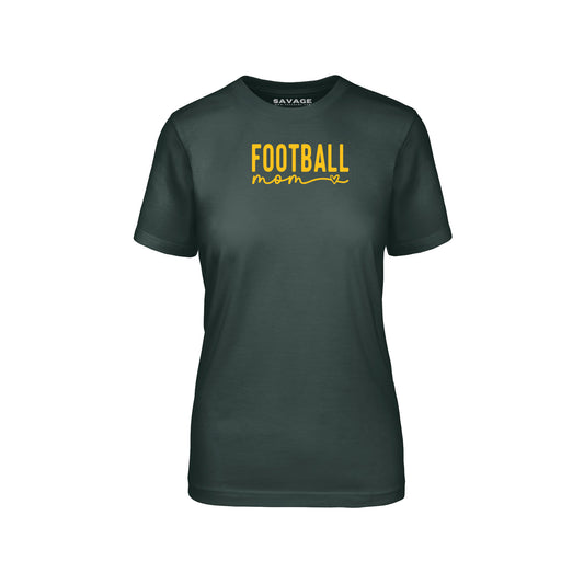 Football Mom Gold - Womens T-Shirt