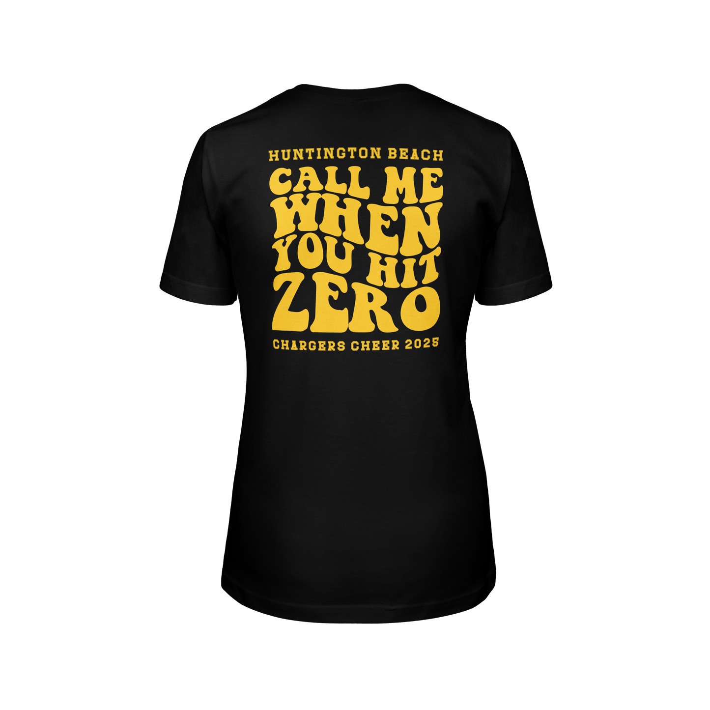 Call Me When you Hit Zero Gold - Womens T-Shirt
