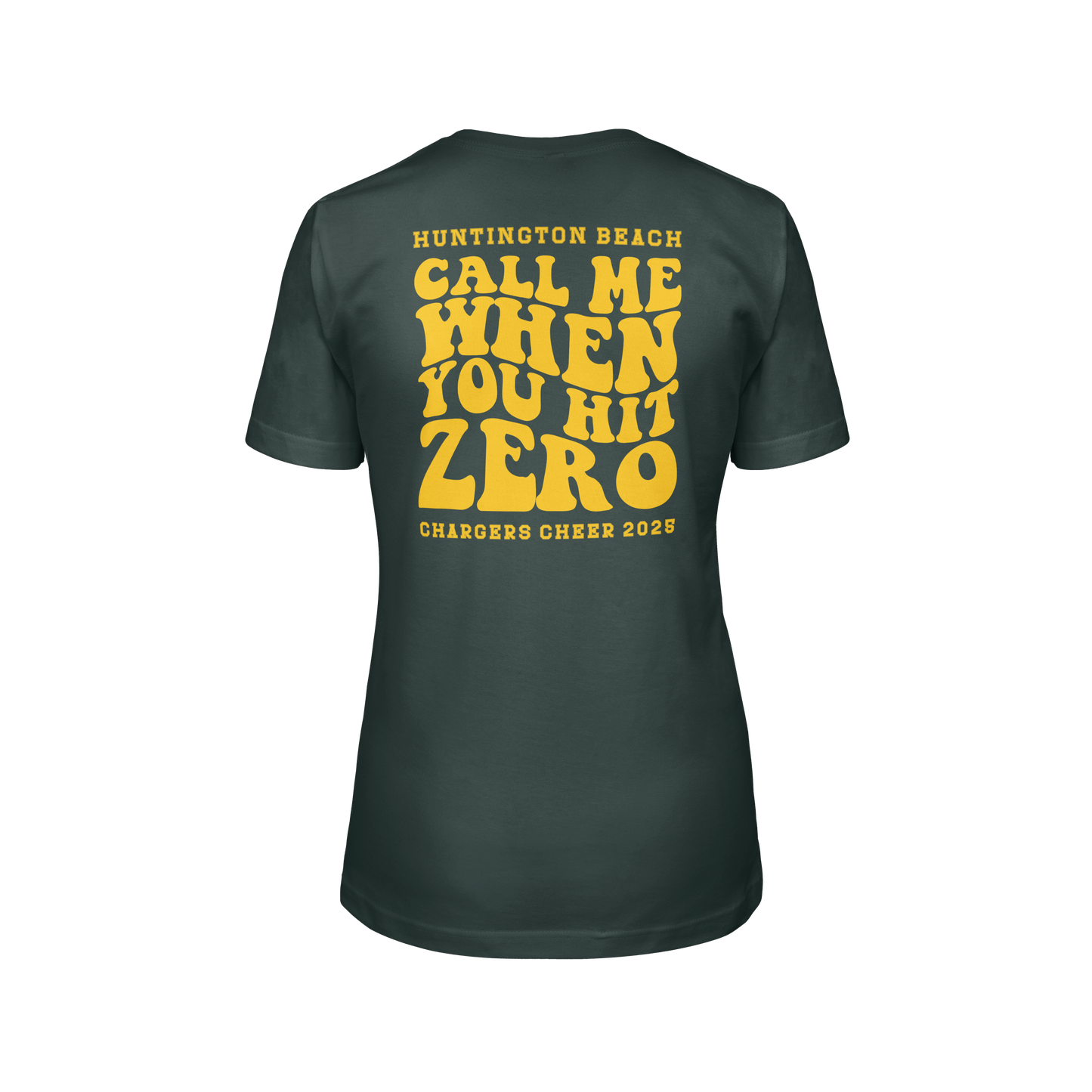 Call Me When you Hit Zero Gold - Womens T-Shirt