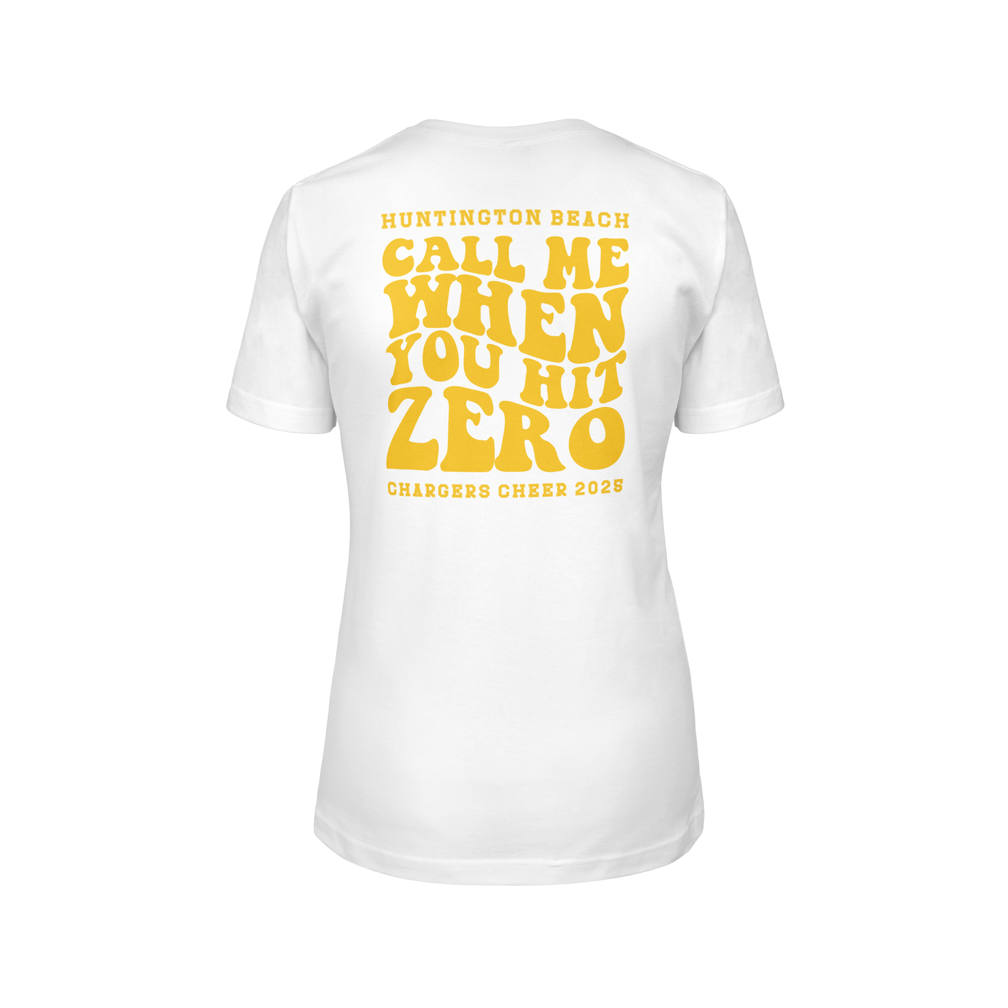 Call Me When you Hit Zero Gold - Womens T-Shirt