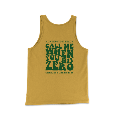 Call Me When you Hit Zero Green - Unisex Tank Top
