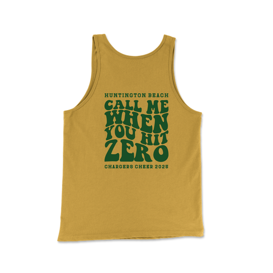 Call Me When you Hit Zero Green - Unisex Tank Top